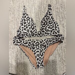 J. Crew Animal Print Bikini